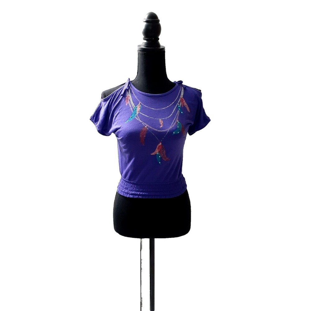 Mudd Top Built In Tank Purple Girls Size 6M #6